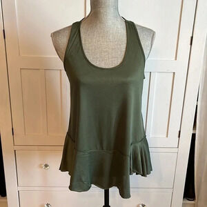 CUPIO Green Bohemian Tank Top, Size M